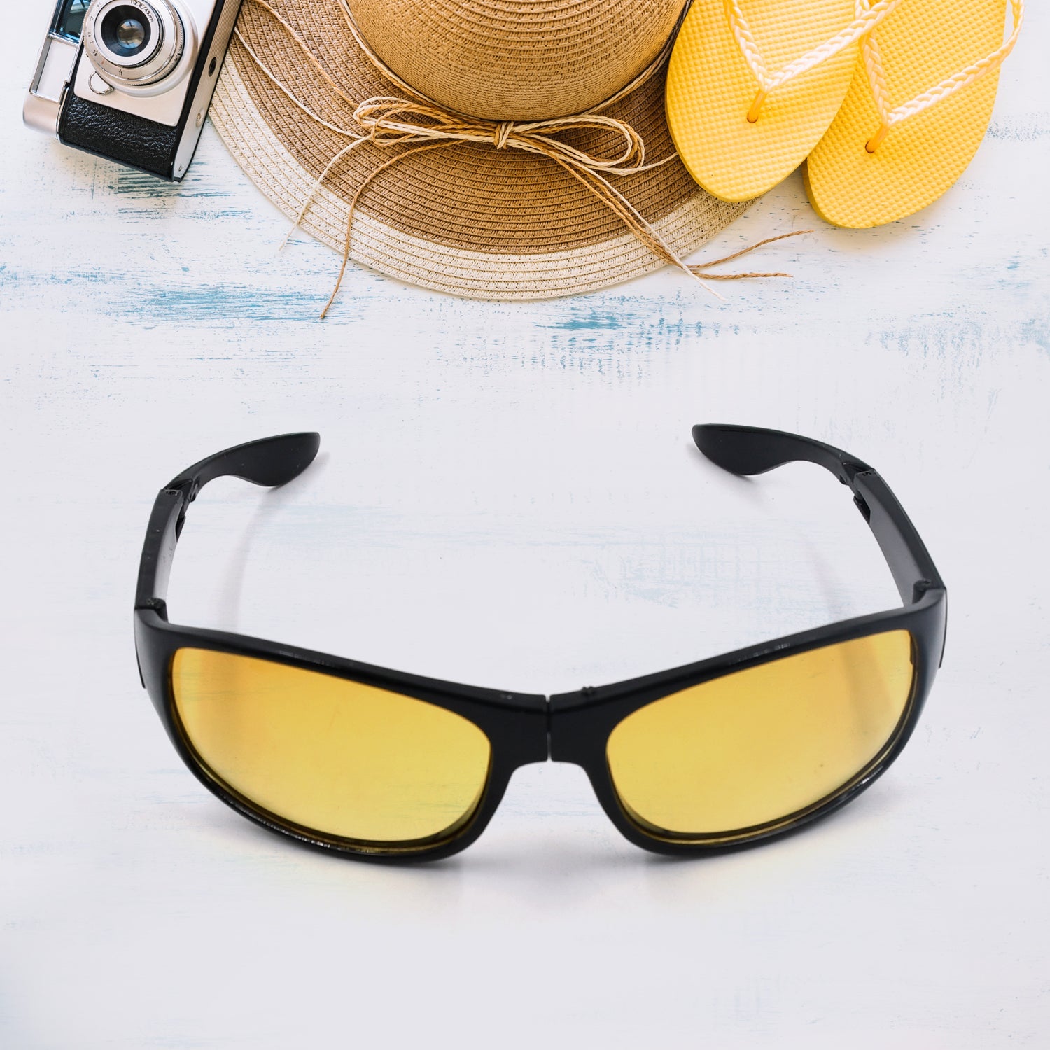 7726 Protect Sunglasses | Clear Vision Glasses for Driving Car & Bike Riding Yellow/Black Glasses for Men and Women 7726 Protect Sunglasses | Clear Vision Glasses for Driving Car & Bike Riding Yellow/Black Glasses for Men and Women